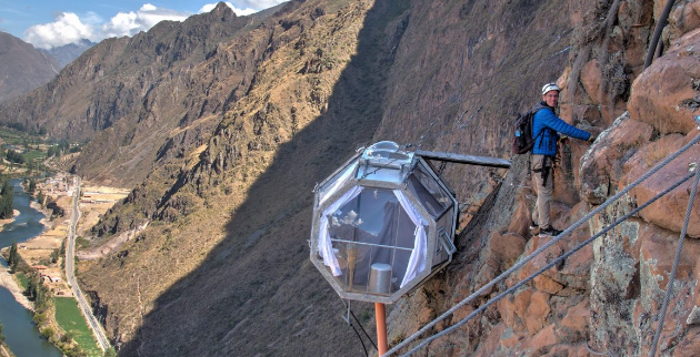 Voyage au Pérou : essayez l’hébergement sur la falaise