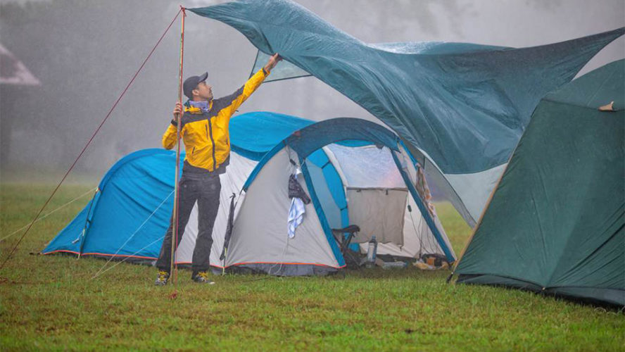 Que faire au camping lorsqu’il pleut ?
